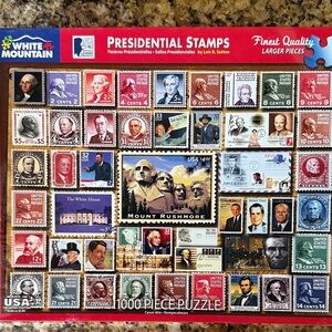 White Mountain Presidential Stamps 1000-Piece Puzzle